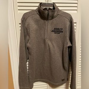 Harley-Davidson Mens Fleece 1/4 Pullover Medium